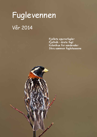 Forsiden til Fuglevennen vår 2014