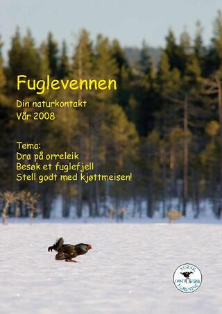 Forsiden til Fuglevennen vår 2008